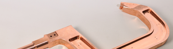 Copper arm for spot welding